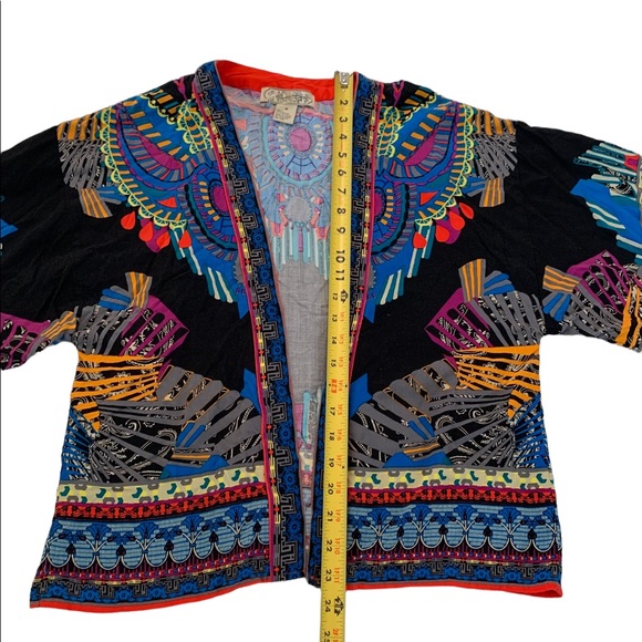 Flying Tomato Boho Short Kimono Top Size Medium - Picture 7 of 17